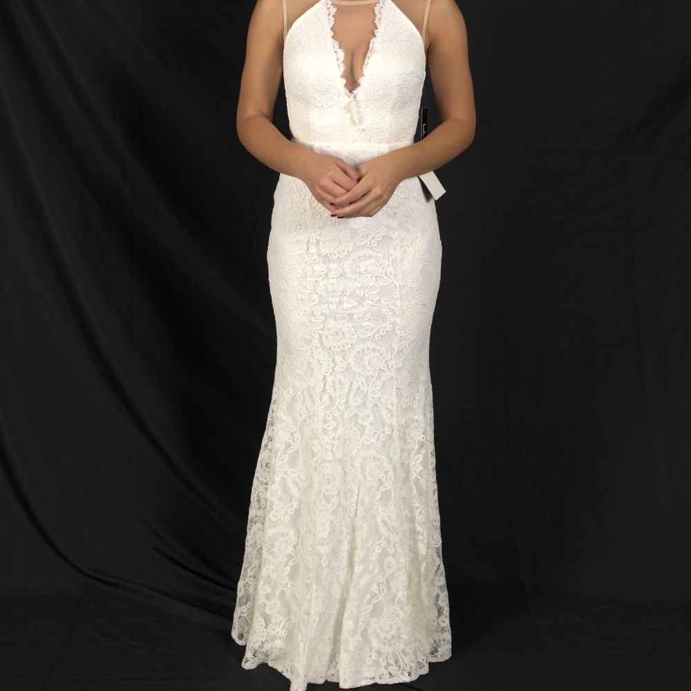White Lace Mermaid Wedding Dress